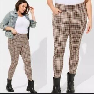 Torrid Houndstooth Dress Pants in Black, Brown and Tan